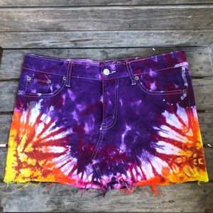 American eagle upcycled denim skirt size 6